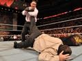 Raw: Michael Cole forces Jim Ross to tap out