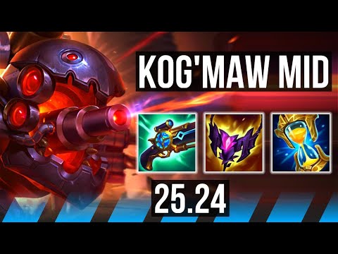 KOG'MAW vs KATARINA (MID) | EUW Grandmaster | 25.24
