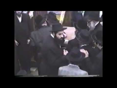 Viznitzer Rebbe Having A Conversation With The Lubavitcher Rebbe