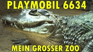 "PLAYMOBIL 6634 MEIN GROSSER ZOO + STREICHELZOO + ZOOFAHRZEUG" -Vorstellung mit echten Tieren !