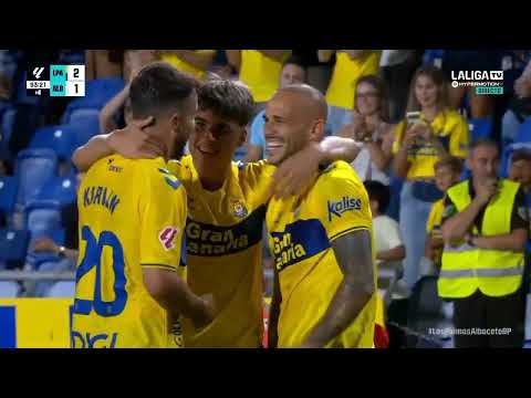 Gol de Sandro en el UD Las Palmas 2 - Albacete 1  | J1 - 26-27 | Audio: Hector Ruiz