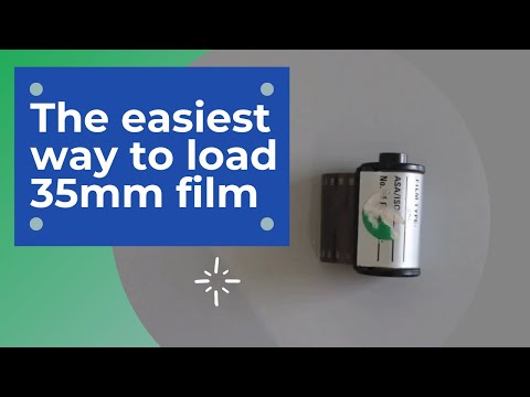 The easiest way to load 35mm film onto the reel