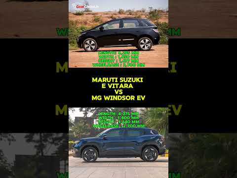 Maruti e Vitara vs MG Windsor EV ⚡ Full Size, Space & Price Comparison