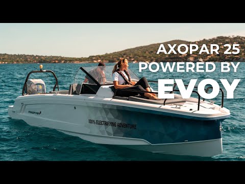 Unleash Your Adventure with Axopar 25 Powered by Evoy Storm 300hp Electric Outboard