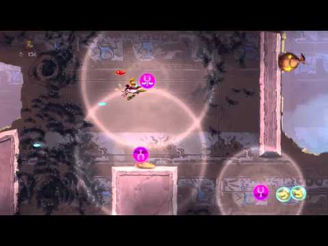 Rayman Legends Playthrough Part 59: [Back To Origins] Desert Of Dijiridoos - Shooting Me Softly 100%