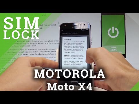 How to Set Up SIM Lock on MOTOROLA Moto X4 - Configure PIN |HardReset.Info