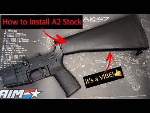How to Install A2 (M16 style) Buffer Tube and Stock