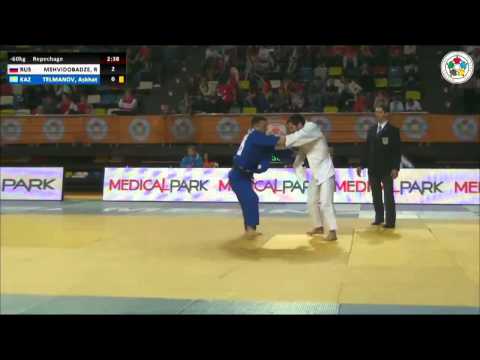 Robert MSHVIDOBADZE (RUS) Vs Askhat TELMANOV (KAZ) - Judo Grand Prix Samsun 2014 [-60kg]