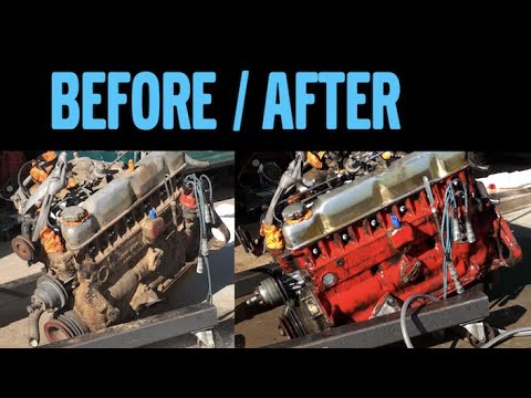 Pressure Washing the Junkyard Engine - Volvo 164 Rescue Ep 22