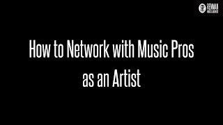 Networking with Music Industry Pros as an Artist on Ask Renman Live