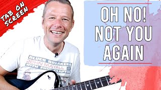 Oh No Not You Again - Intro Solo and Rhythm Guitar Lesson - Australian Crawl