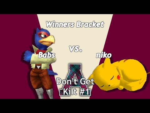 Babs (Falco) vs niko (Pikachu) - SSBM Singles - Don't Get Kilt #1