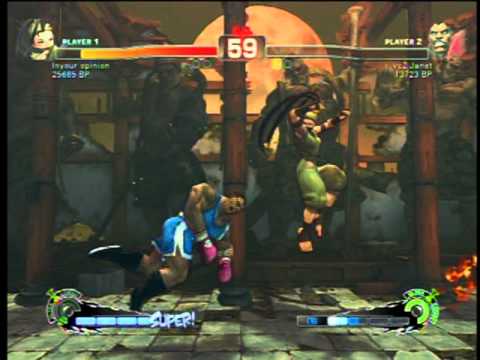 SSF4 Rank Match - Inyour opinion(Ibuki) VS vc2 Janet(Boxer)