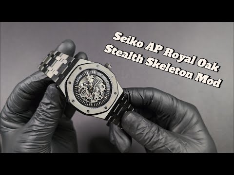 Seiko AP Royal Oak Stealth Skeleton Mod #seikomod