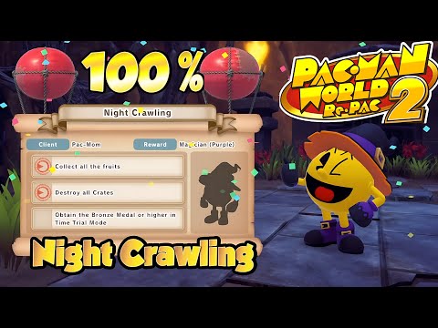 PAC-MAN WORLD 2 Re-PAC 100% Guide Night Crawling All Missions | 1080p Full HD