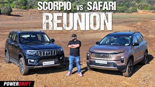 Mahindra Scorpio Vs Tata Safari - The Reunion | PowerDrift