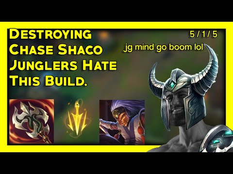 DESTROYING Chase Shaco With A Build that Makes Junglers CRY - Mid Tryndamere
