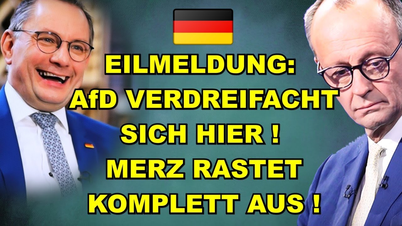 EIL: AfD VERDREIFACHT! Merz RASTET AUS!