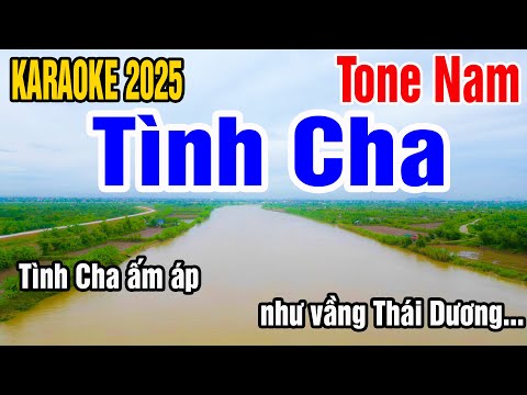 Karaoke Tình Cha Tone Nam Nhạc Sống gia huy beat