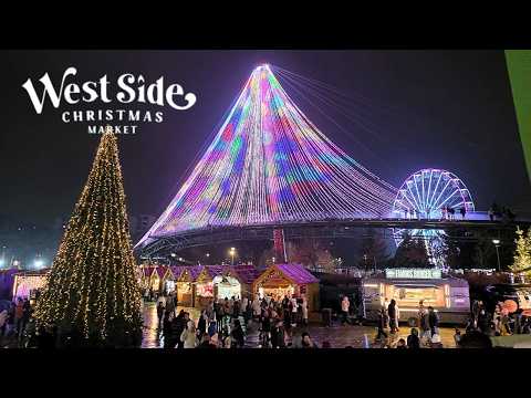 (4K) West Side Christmas Market 2025 - Drumul Taberei Bucuresti - Deschidere (artificii)