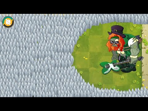 Pvz 2 Battlez - 50 Plant Max Level Power Up Vs Slamrock Gargantuar !! Plants Vs Zombies 2