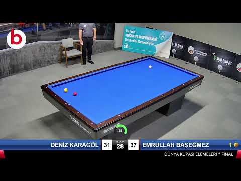 DENİZ KARAGÖL & EMRULLAH BAŞEĞMEZ Bilardo Maçı - DÜNYA KUPASI ELEMELERİ-FİNAL