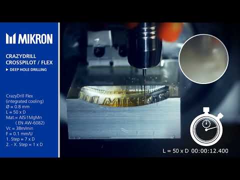 Mikron Tool Demos CrazyDrill Flex