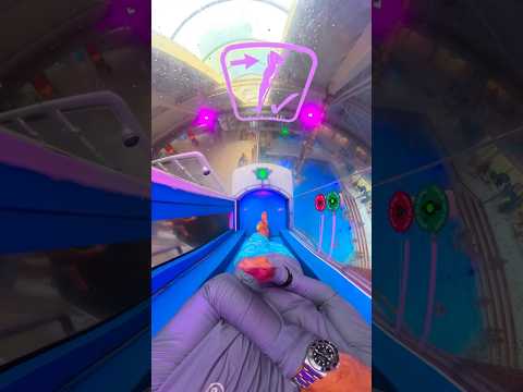 World’s SHORTEST trap door water slide! #shorts