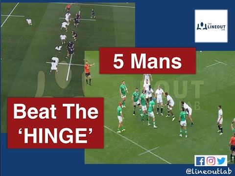 Lineout Defence: Beat the 'Hinge' - 5 man lineouts