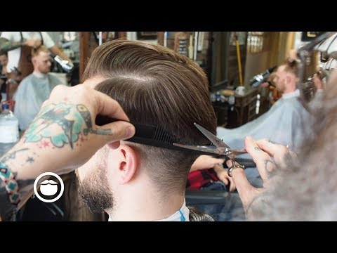 Great Side-Part Haircut for a High Hairline Video