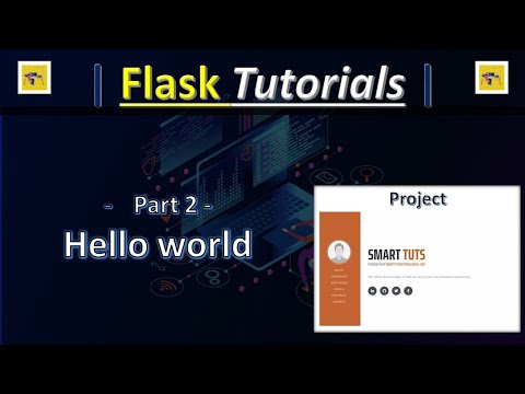 Part2 - Flask hello world - Creating Your Portfolio Website With Flask - Flask Tutorials