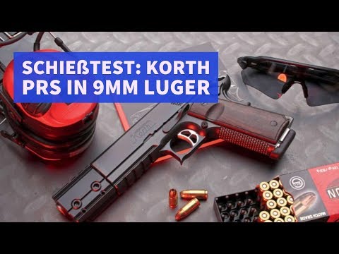 The Korth PRS 9mm Luger pistol in a shooting test