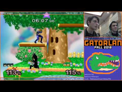 GatorLAN SSBM Singles - 9/22/18 - AMG | Dom (Marth) Vs. Spiral Cafe | Krudo (Sheik) - WQF