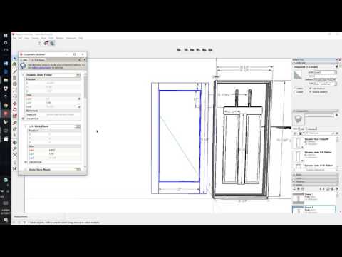 Dynamic Component Entry Door in Sketchup