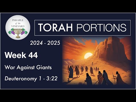 Torah Portion Week 44 - Deuteronomy 1 - 3:22 ( Law and Order)  2024 - 2025