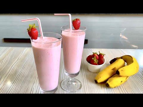 Strawberry Banana Smoothie Recipe | Smoothie Recipe | Simple Drink for Summer | Easy Drinks