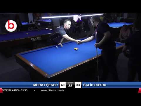 MURAT ŞEKER & SALİH DUYDU Bilardo Maçı - 4 EYLÜL BİLARDO ŞAMPİYONASI - SİVAS-YARI FİNAL