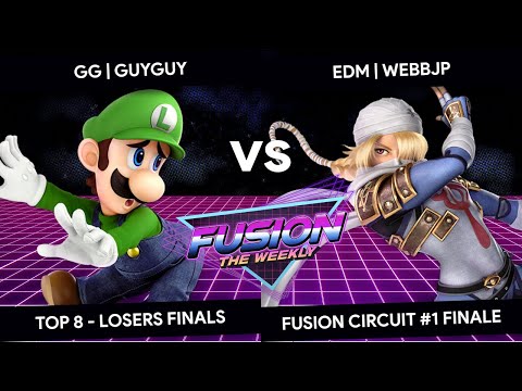 Fusion #1 Finale - GuyGuy (Luigi) vs WebbJP (Sheik) - Top 8 - Losers Finals