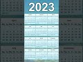 2023 Calendar