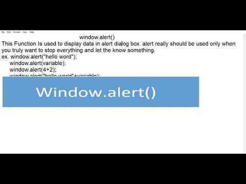 Window Alert Function Javascript Classes Badoghey Tutorial