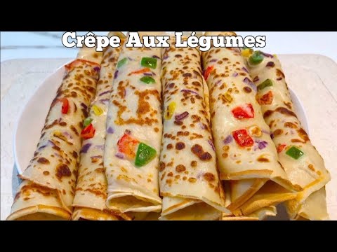 Comment faire une Crêpe Aux Légumes en 10 minutes.