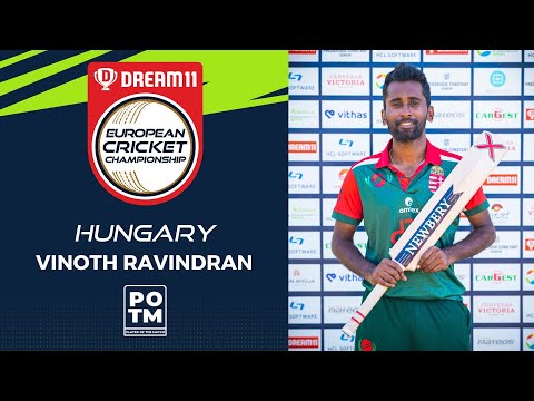 POTM: V.Ravindran - Group B, Match 18 - HUN vs SWE | Highlights | Dream11 ECC, 2022 | ECC22.042