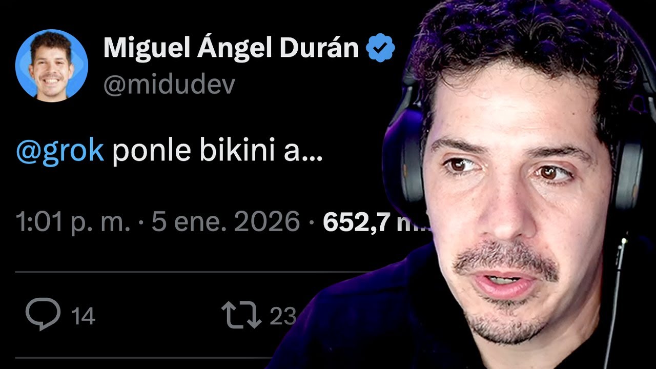 "Grok, ponle bikini a esta foto"