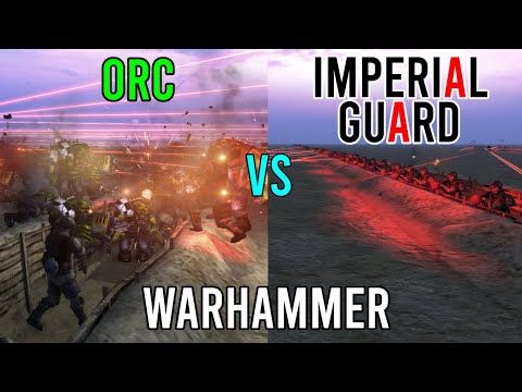 MASSIVE ORC HORDE VS IMPERIAL ARMY | WARHAMMER CINEMATIC | MEN OF WAR ASSAULT SQUAD 2