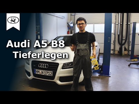 Audi A5 B8 lowering | lowering springs install | VitjaWolf | Tutorial | HD