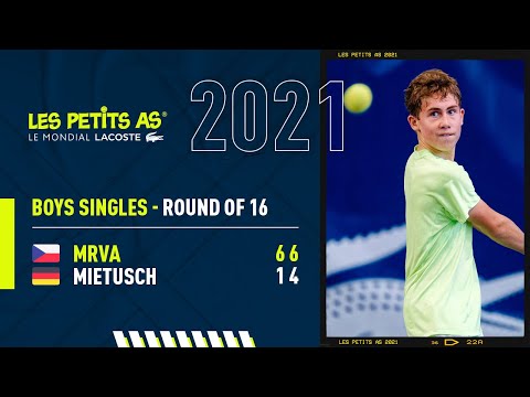 Les Petits As 2021 | Boys Round of 16 | Maxim Mrva vs. Lieven Mietusch
