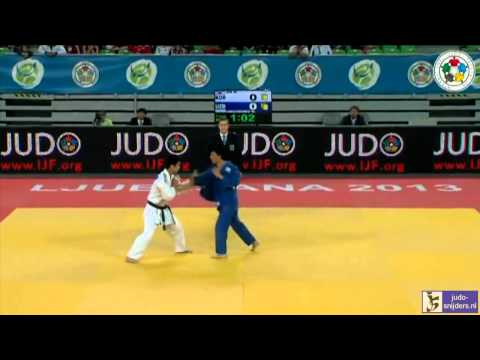 Judo 2013 World Championships Junior Ljubljana: An (KOR) - Urozboev (UZB) [-60kg] final