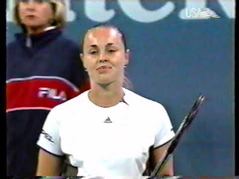 Martina Hingis and Kveta Hrdlickova - clip US Open 1999 first round