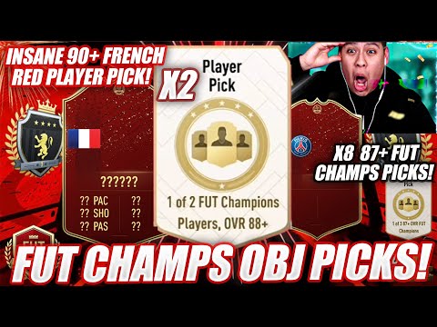 X2 NEW 88+ FUT CHAMPS OBJ PLAYER PICKS! | X8 87+ RED PICKS! | WE GOT THE BEST FRENCH RED! | FIFA 20