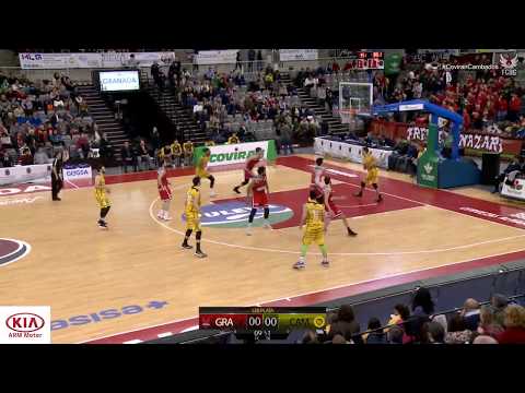 Coviran Granada 68 - 43 Xuven Cambados. LEB Plata 17/18. J26